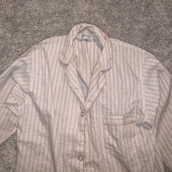 Bill Blass Cream & Brown Button Down Shirt size M - Picture 7 of 9